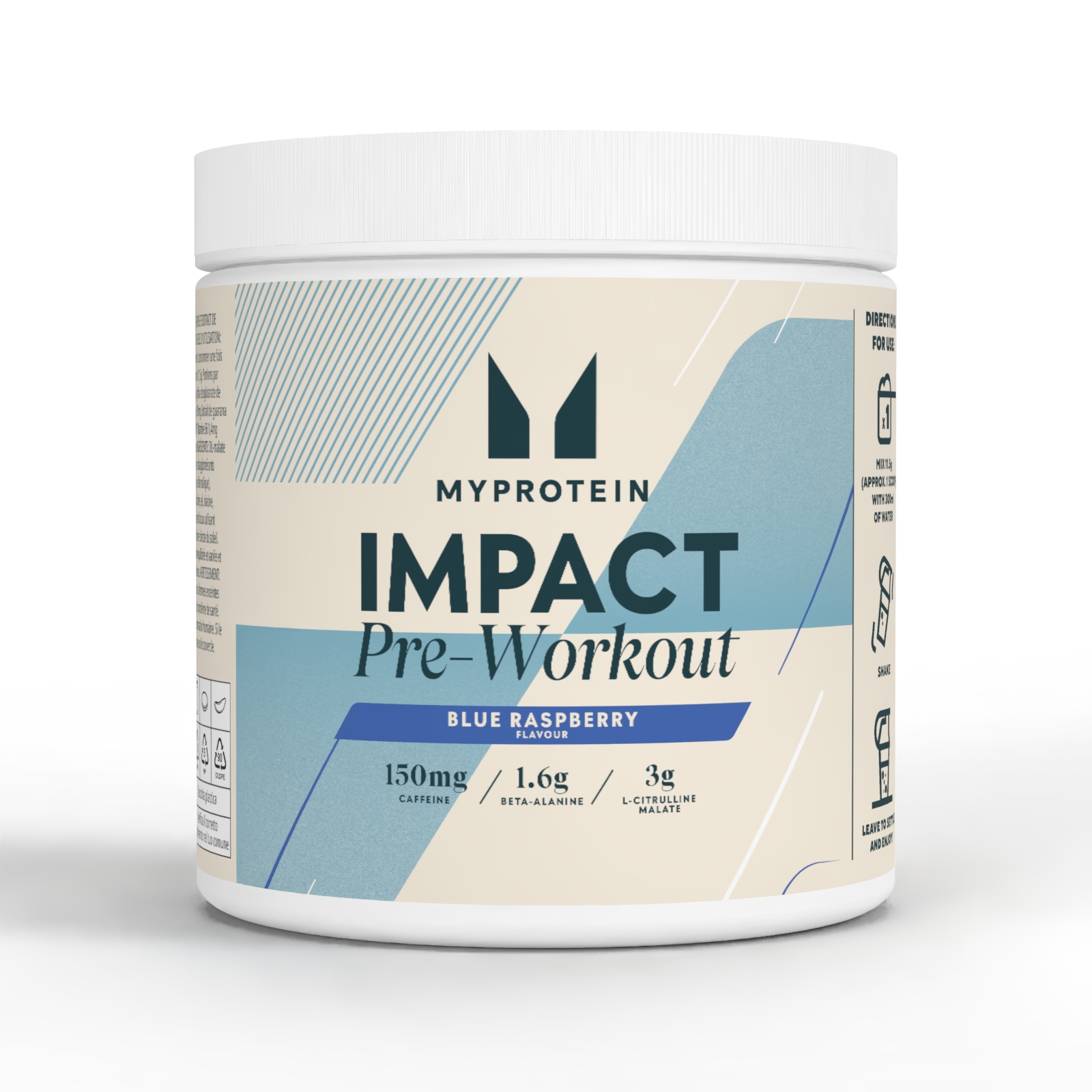 foto del prodotto miscela pre-workout - 500g - 43porzioni - lampone blu