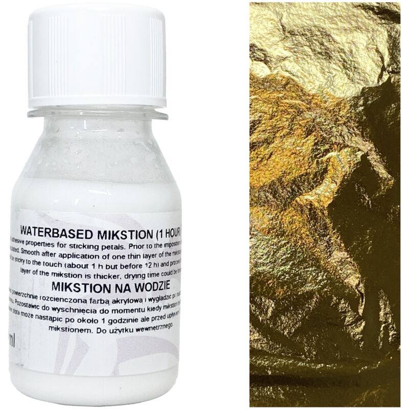foto del prodotto miscela su acqua colla renesans per doratura foglia oro 50ml