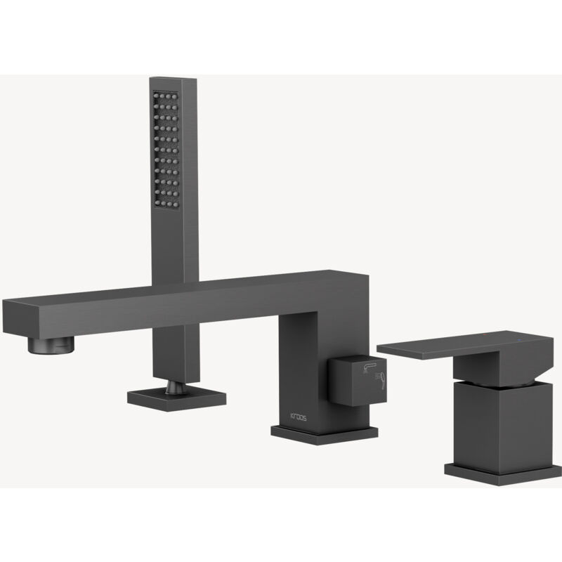 foto del prodotto miscelatore 3 fori per vasca doccia metallo gun - sirius