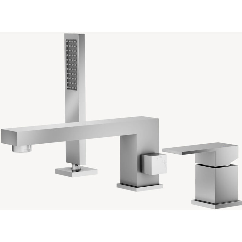 foto del prodotto miscelatore a tre fori per vasca doccia cromo - sirius