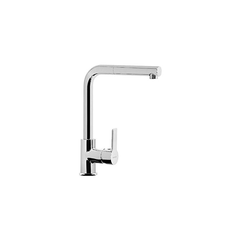foto del prodotto miscelatore aquatown doccia con canna alta a ponte e doccetta estraibile, color nero puro, h320mm schock
