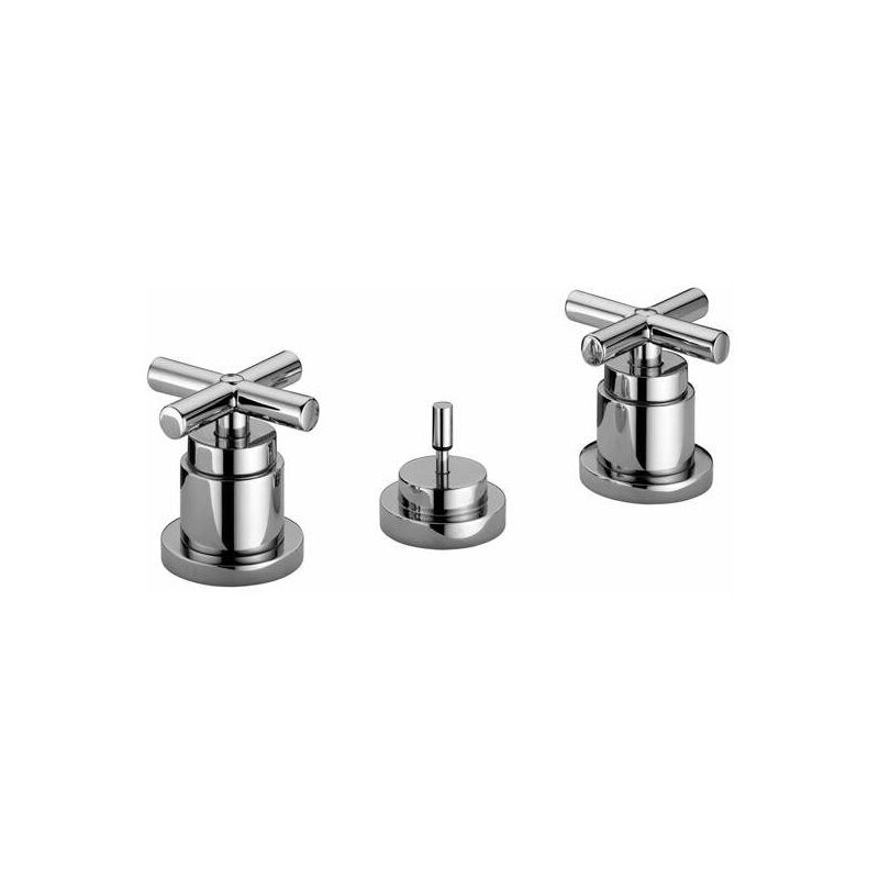 foto del prodotto miscelatore bidet 3 fori con piletta di scarico 11 4 paffoni quattro qtv116cr cromo