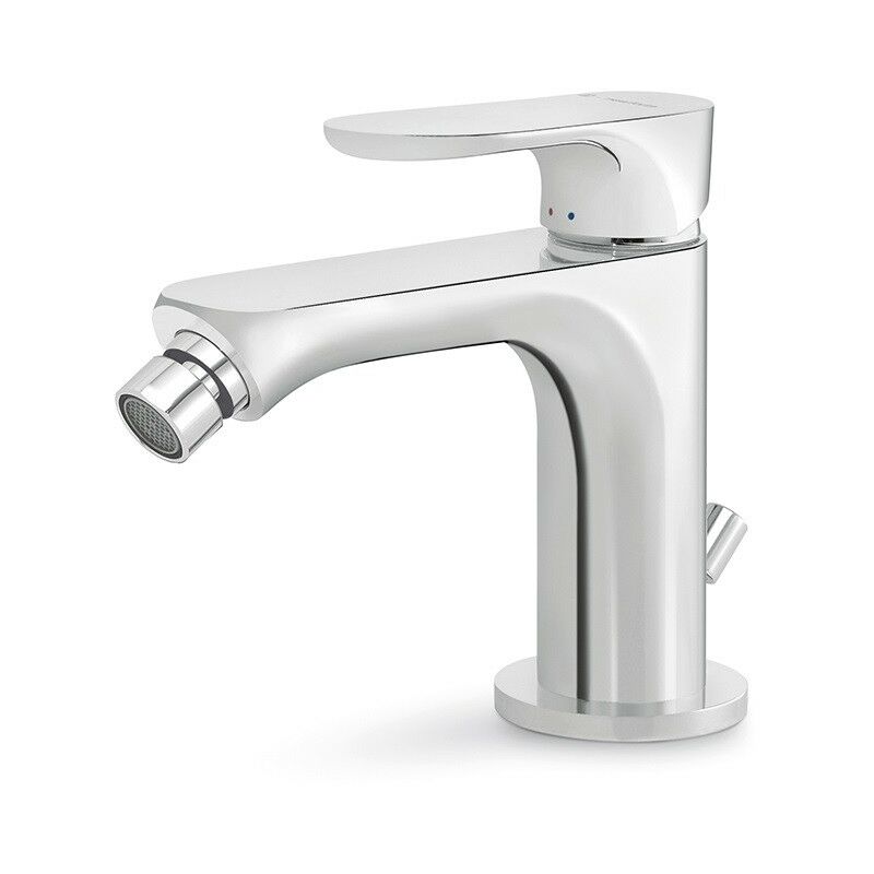 foto del prodotto miscelatore bidet alto 122 mm con piletta di scarico 1 1 4 newform linfa ii 69425 cromo
