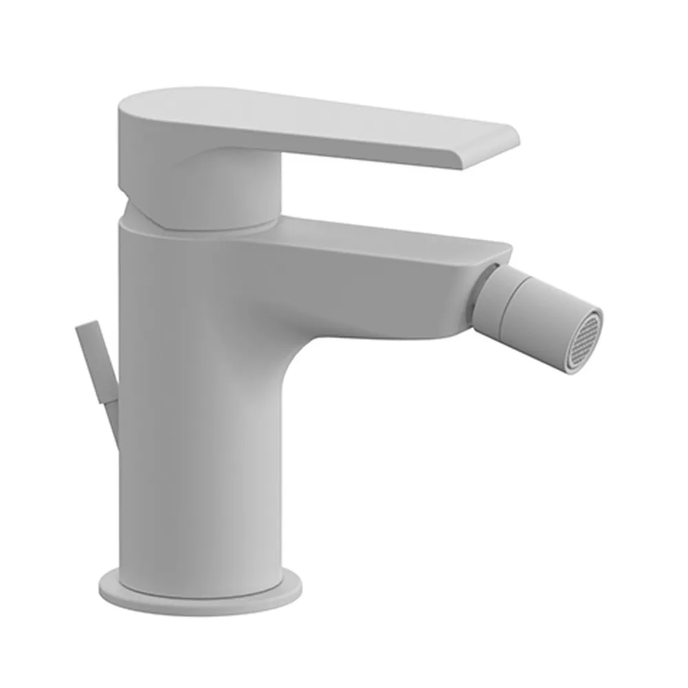 foto del prodotto miscelatore bidet bianco opaco mariani serie artic scarico incluso
