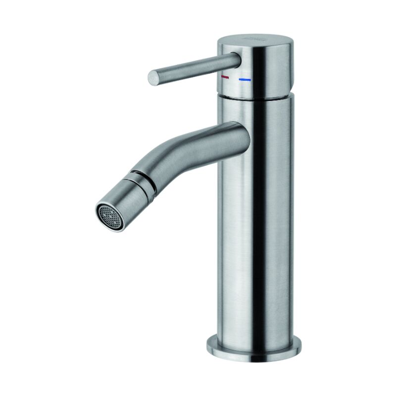 foto del prodotto miscelatore bidet con scarico clic-clac 1 1/4g paffoni serie light lig131kst ottone - steel looking