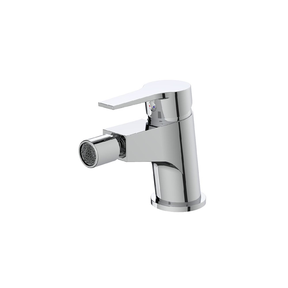 foto del prodotto miscelatore bidet cromato con leva in metallo serie hellis