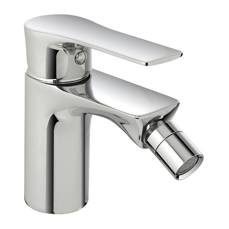 foto del prodotto miscelatore bidet flat in ottone cromato con piletta click clack