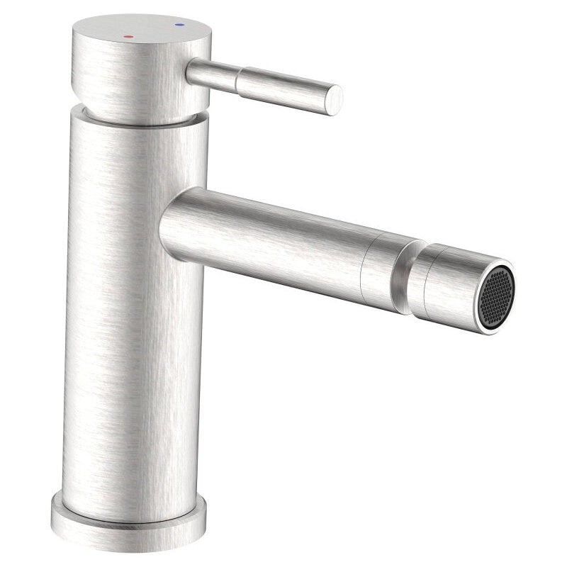 foto del prodotto miscelatore bidet in acciaio inox satinato tondo