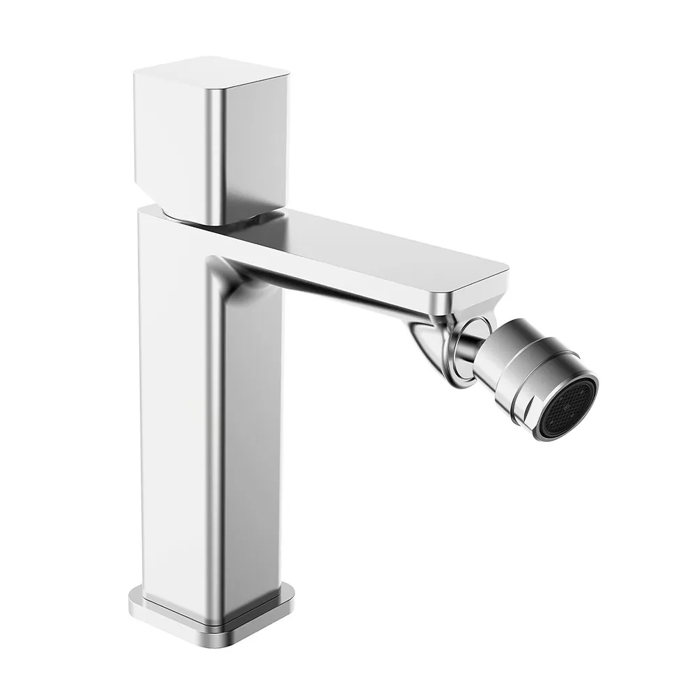 foto del prodotto miscelatore bidet in ottone con manopola e piletta click clack lotus