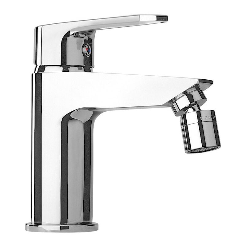 foto del prodotto miscelatore bidet in ottone cromato completo di piletta piralla baci