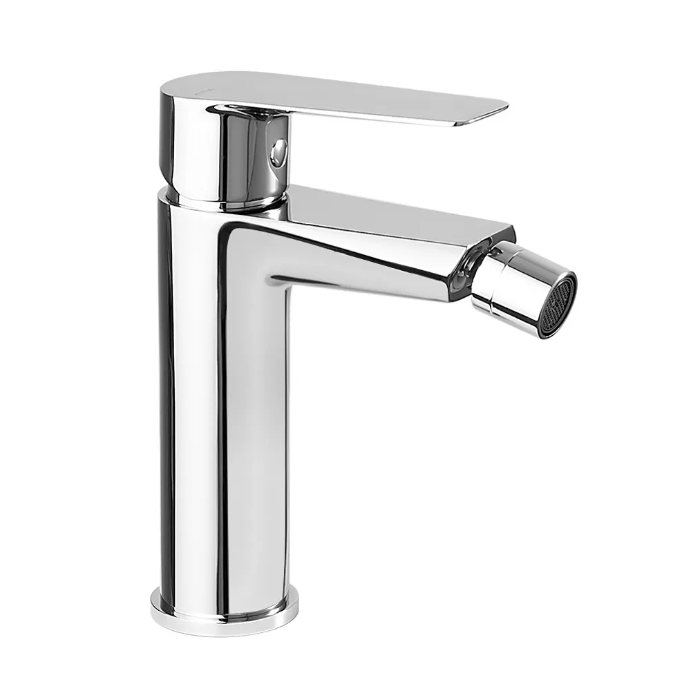 foto del prodotto miscelatore bidet in ottone cromo con leva monocomando cristallo