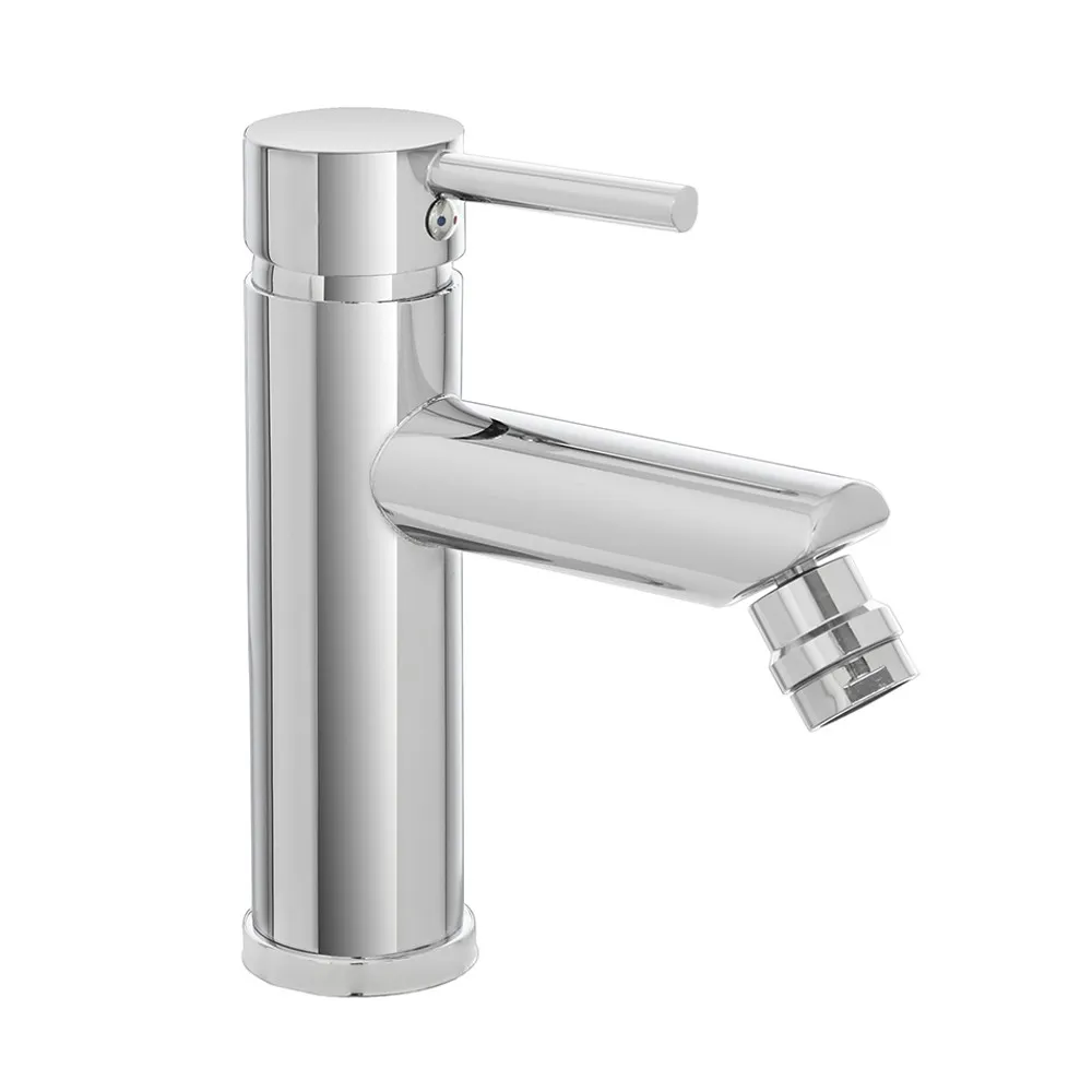 foto del prodotto miscelatore bidet inox cromato lucido con piletta click-clack york