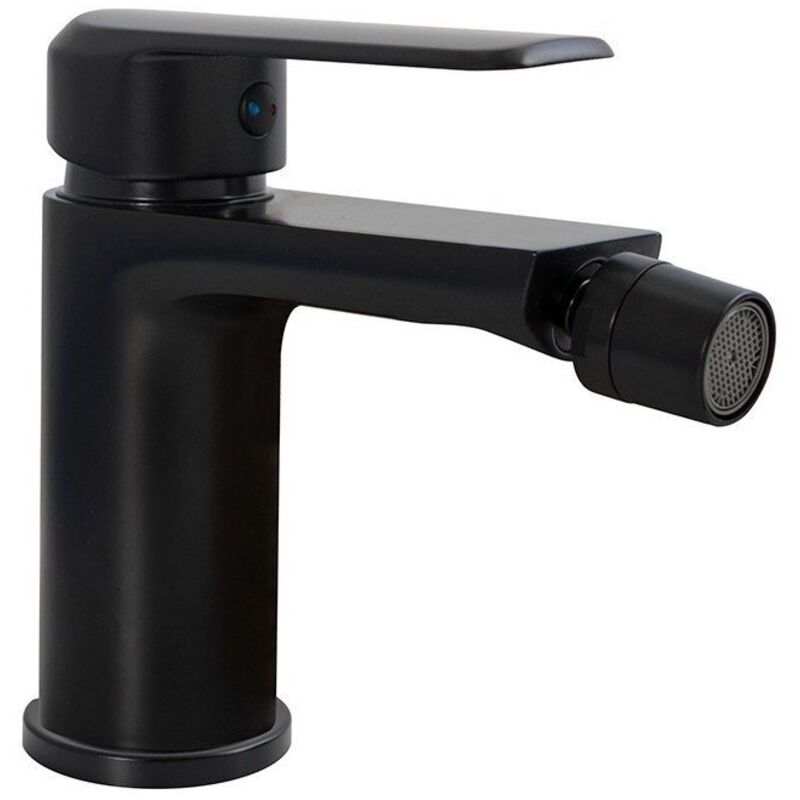 foto del prodotto miscelatore bidet nero opaco con leva monocomando mod. alma