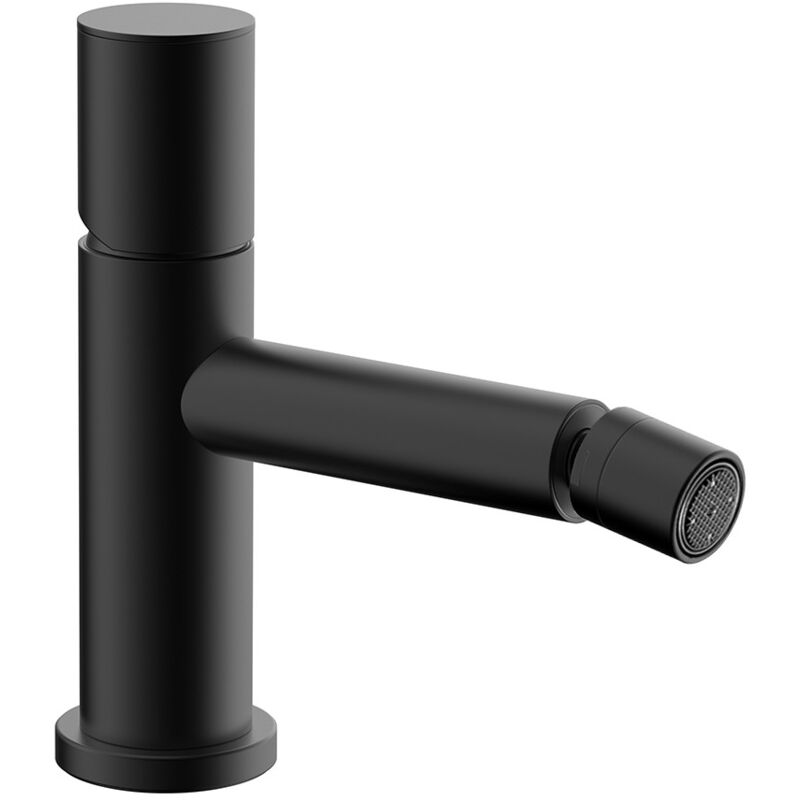 foto del prodotto miscelatore bidet nero opaco senza leva in acciaio inox gemini