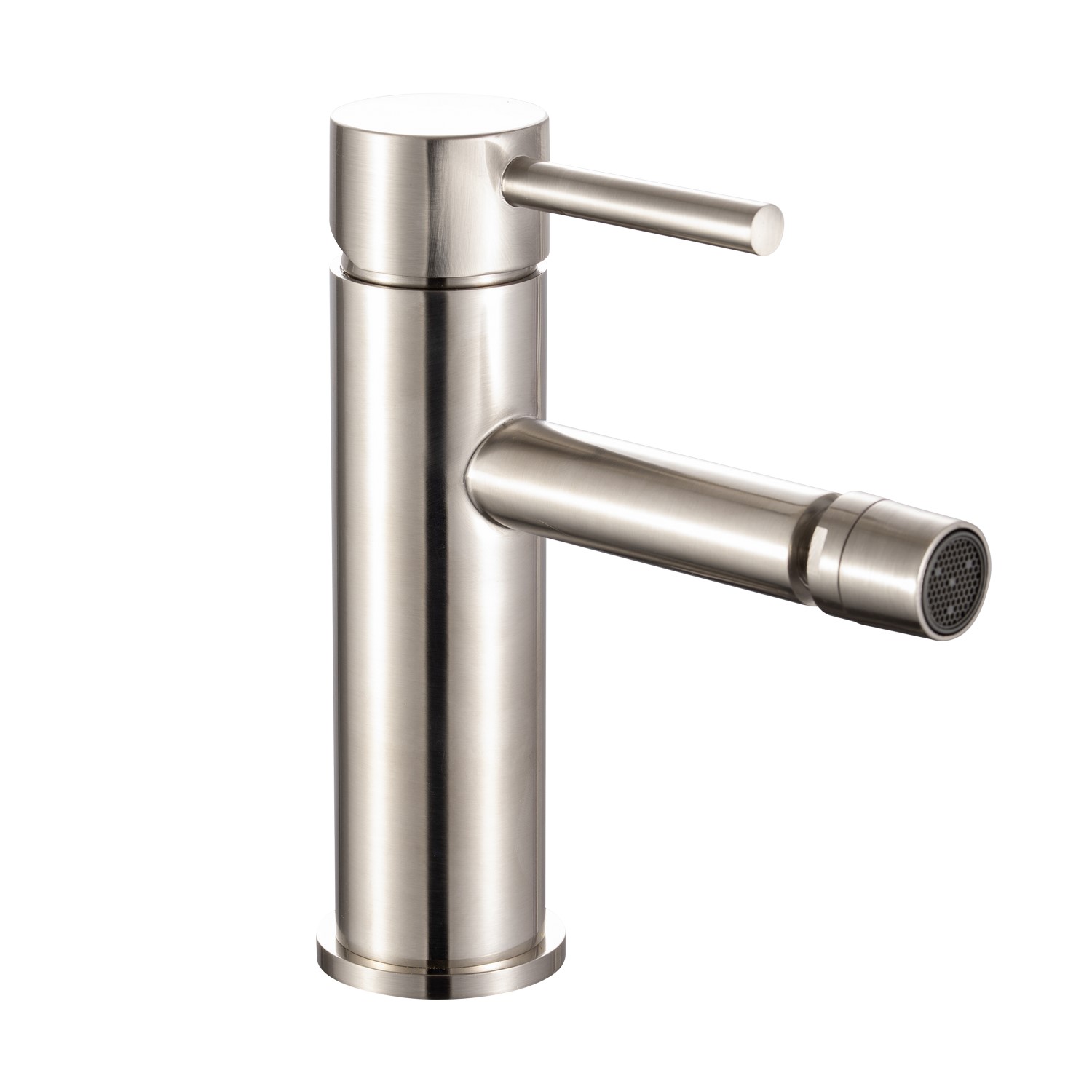 foto del prodotto miscelatore bidet nichel spazzolato con leva monocomando mod. mm