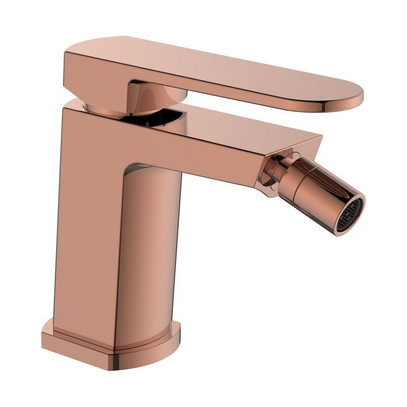 foto del prodotto miscelatore bidet rame lucido con piletta click clack serie venere
