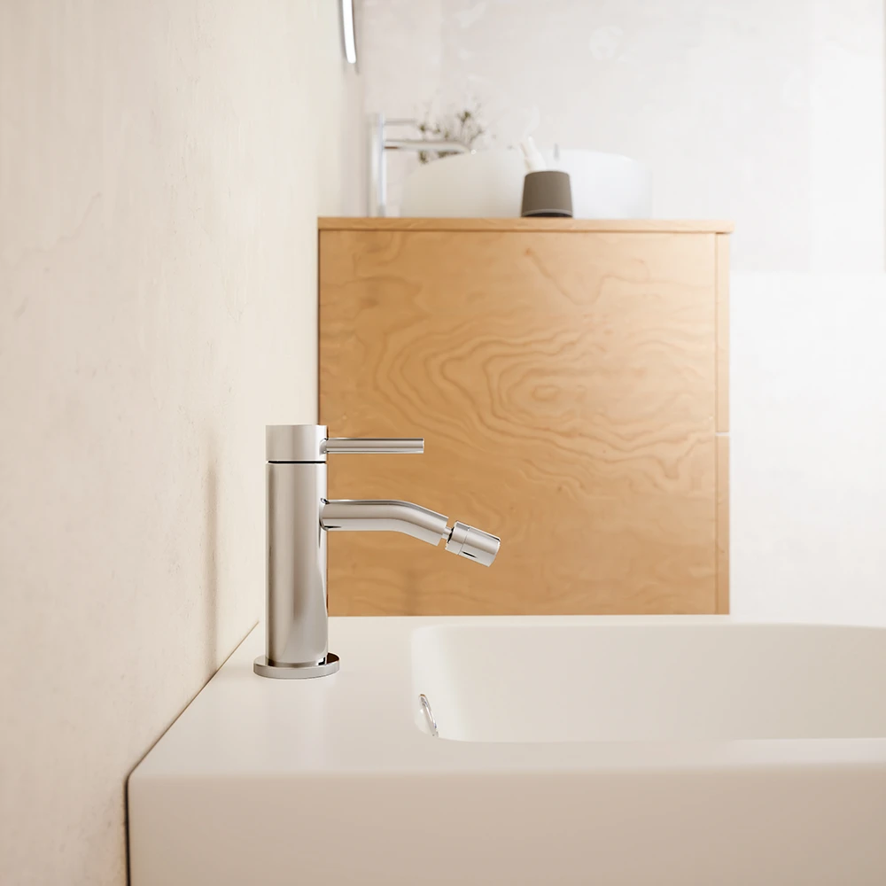 foto del prodotto miscelatore bidet senza scarico slim cromato bette