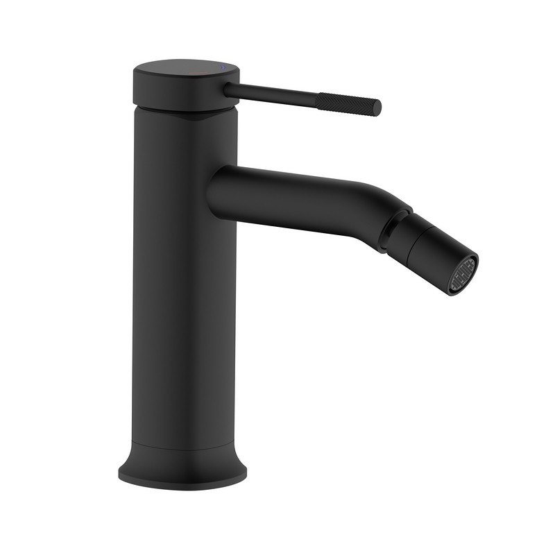 foto del prodotto miscelatore bidet serie nobel nero con piletta click clack