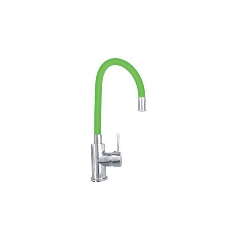 foto del prodotto miscelatore canna alta flessibile rubinetto monocomando cucina verde 1987 4