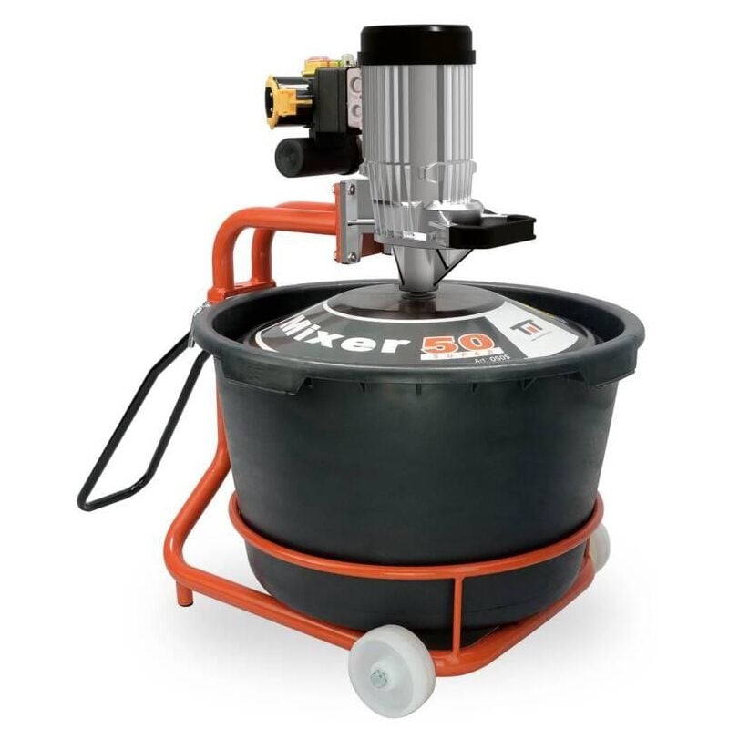 foto del prodotto miscelatore colla malta con frusta e secchio 230v 65lt battipav mixer 50 super