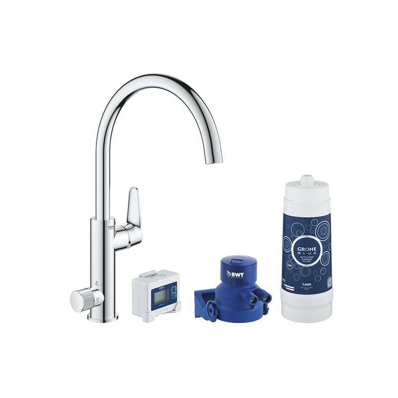 foto del prodotto miscelatore con depuratore grohe blue pure baucurve - 30385000