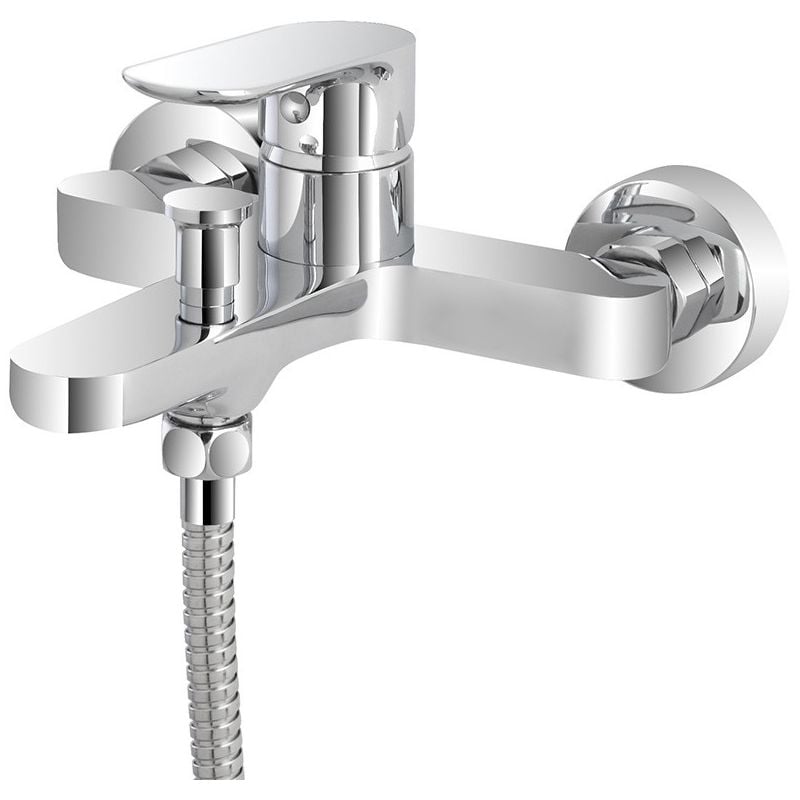 foto del prodotto miscelatore cromato per vasca monocomando con duplex e doccetta