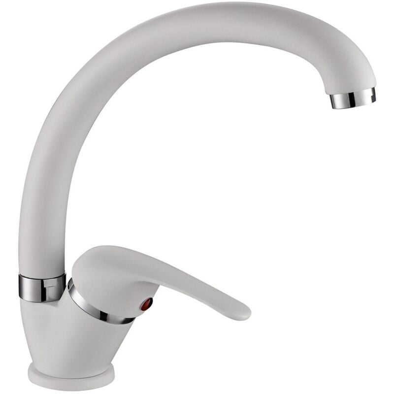 foto del prodotto miscelatore cucina colore bianco granito