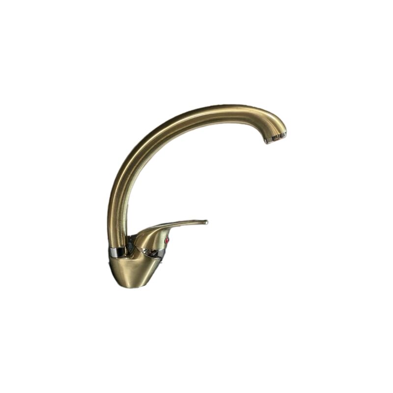 foto del prodotto miscelatore cucina colore bronzato vecchio ottone