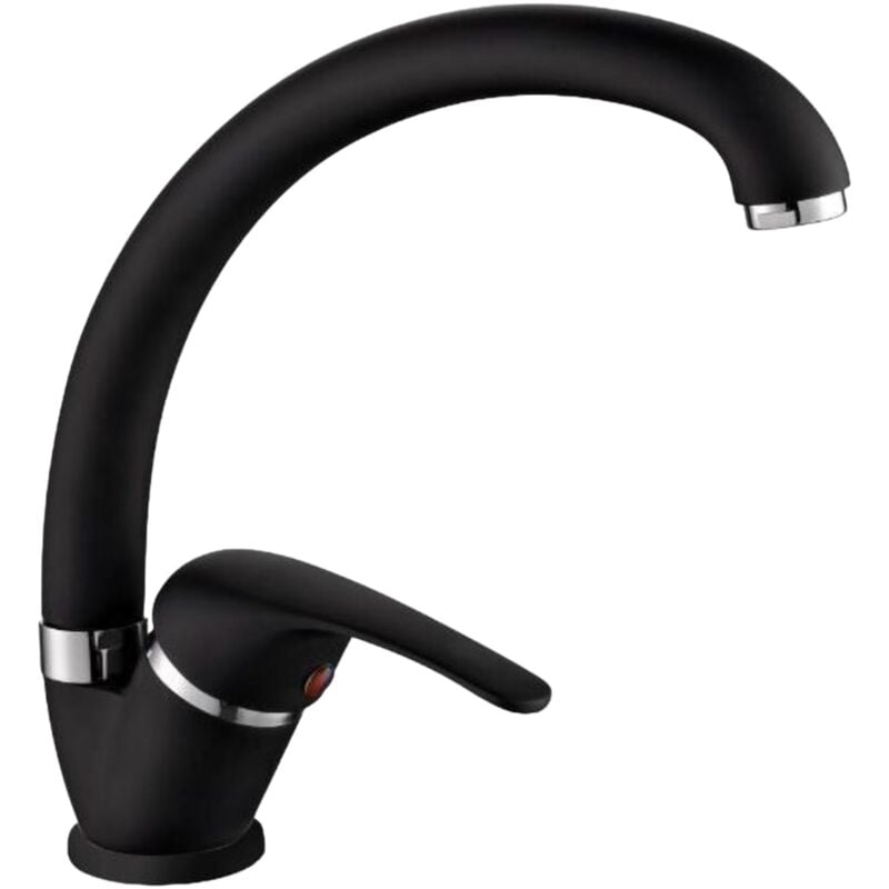 foto del prodotto miscelatore cucina colore nero granito