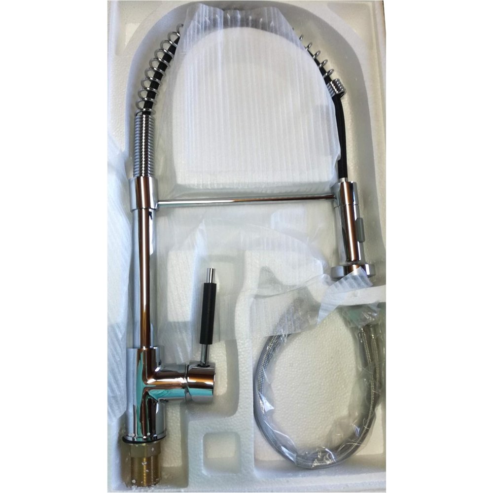 foto del prodotto miscelatore cucina con molla e d occia estraibile h 50cm goplast