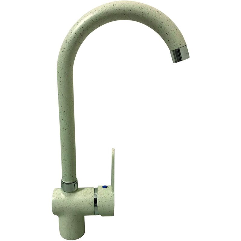 foto del prodotto miscelatore cucina mix lavello rubinetto colore avena mod posillipo