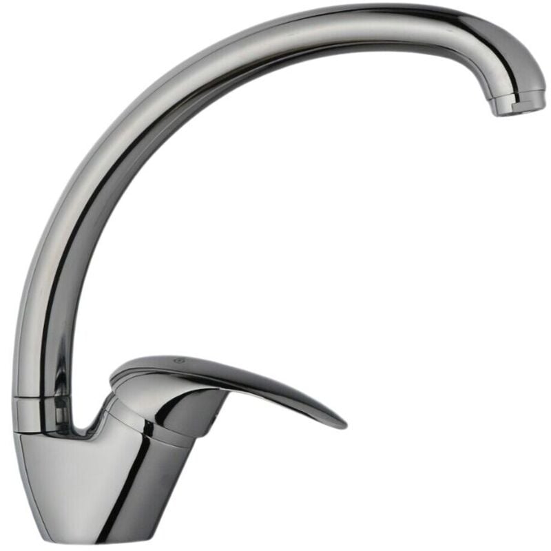 foto del prodotto miscelatore cucina mix lavello rubinetto colore cromo lucido mod vancouver