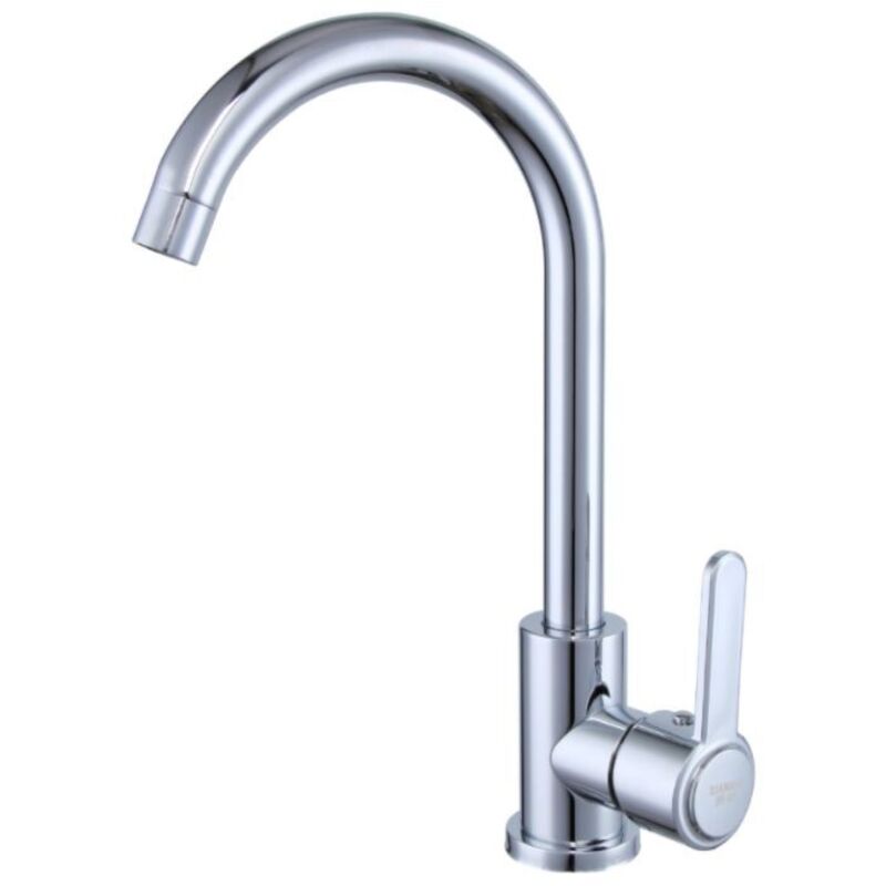 foto del prodotto miscelatore da cucina con maniglia singola, rubinetto da cucina in acciaio inox, rubinetti per lavello da cucina