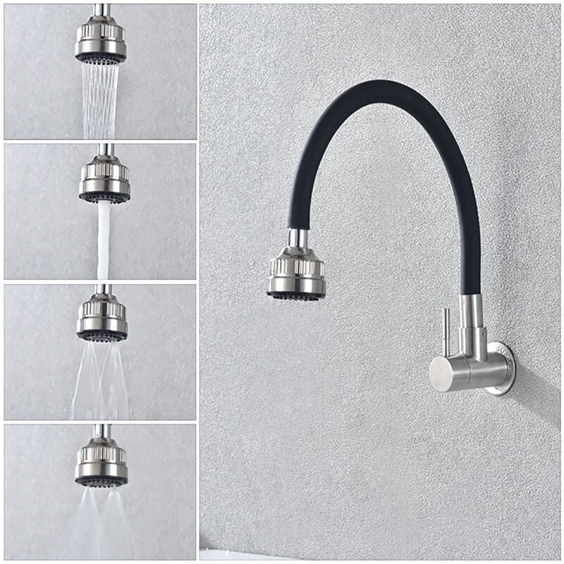 foto del prodotto miscelatore da cucina, rubinetto da cucina, acciaio inossidabile 304, multifunzione, rubinetto da cucina pieghevole