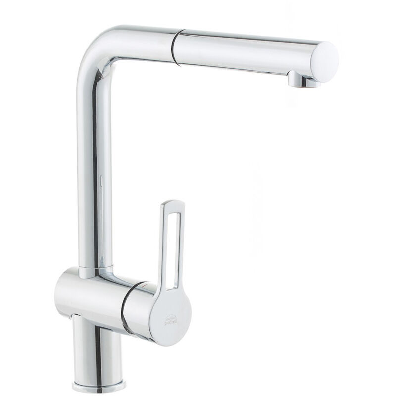 foto del prodotto miscelatore da cucina vallone con doccia estraibile, cromo (rin185) - paffoni