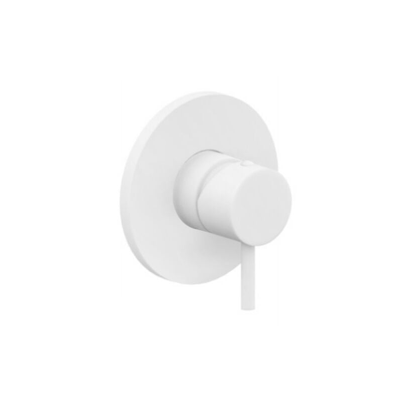 foto del prodotto miscelatore doccia ad incasso bianco opaco 116 mm paffoni serie light lig011bo ottone bianco opaco