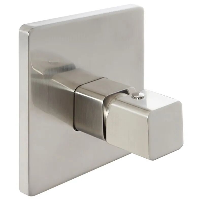 foto del prodotto miscelatore doccia ad incasso in ottone color nichel spazzolato completo di corpo a muro lotus