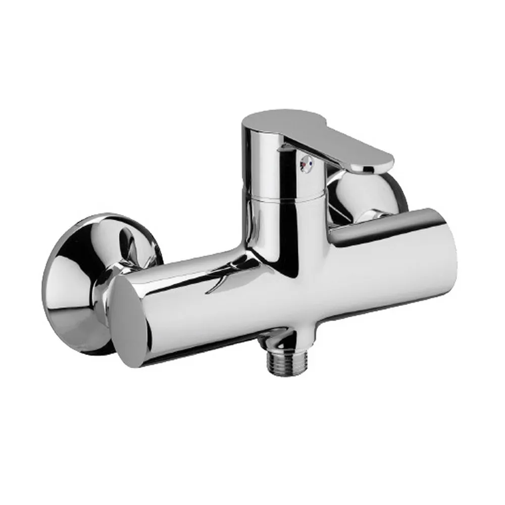 foto del prodotto miscelatore doccia esterno paffoni blu in ottone cromo