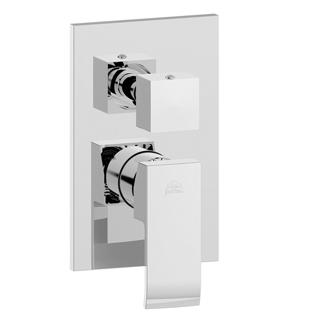 foto del prodotto miscelatore doccia incasso termostatico quadro 2 vie cromato paffoni