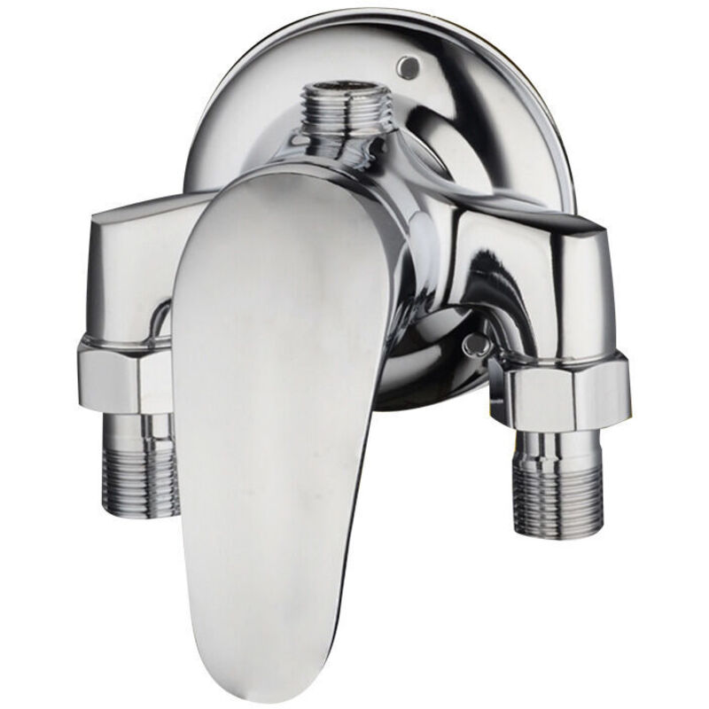 foto del prodotto miscelatore doccia, set miscelatore doccia rubinetto del bagno scaldabagno solare miscelatore acqua calda e fredda in ottone a vista interruttore