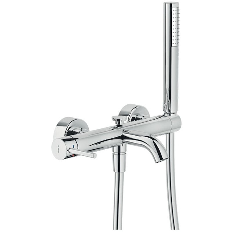 foto del prodotto miscelatore esterno vasca con set doccia nobili serie acquerelli aq93110cr cromato ottone