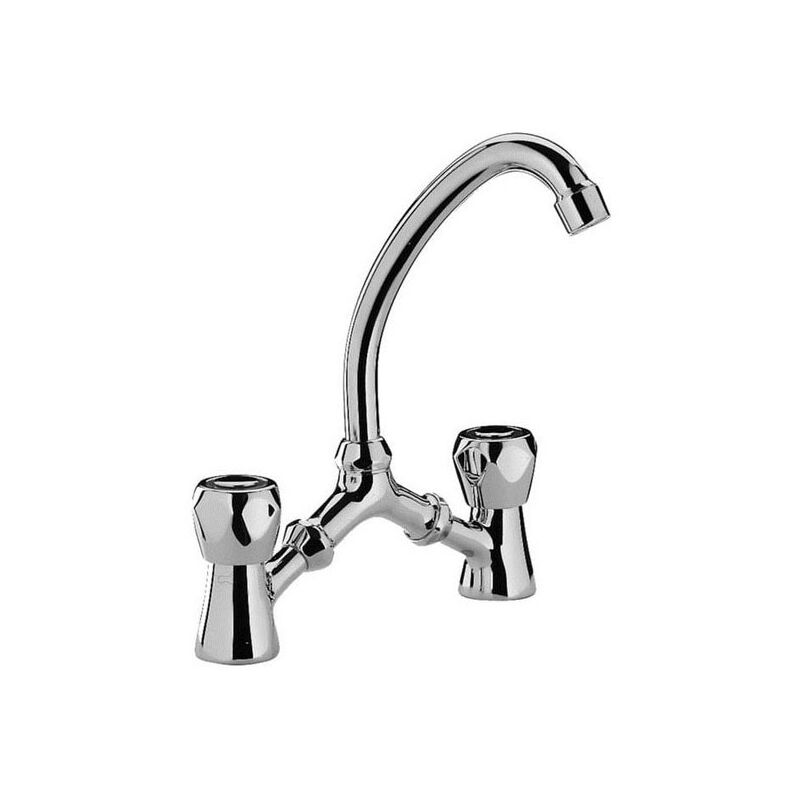 foto del prodotto miscelatore gruppo lavabo a ponte con canna c orientabile 18x150mm da088cr