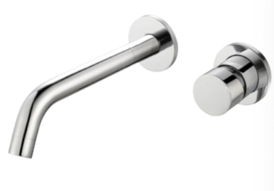 foto del prodotto miscelatore incasso a parete lavabo moderno completo di piletta