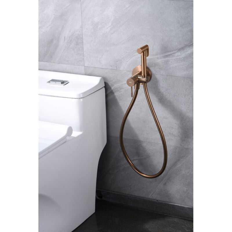 foto del prodotto miscelatore incasso bidet line oro rosa spazzalato imex imex rdd038 orc