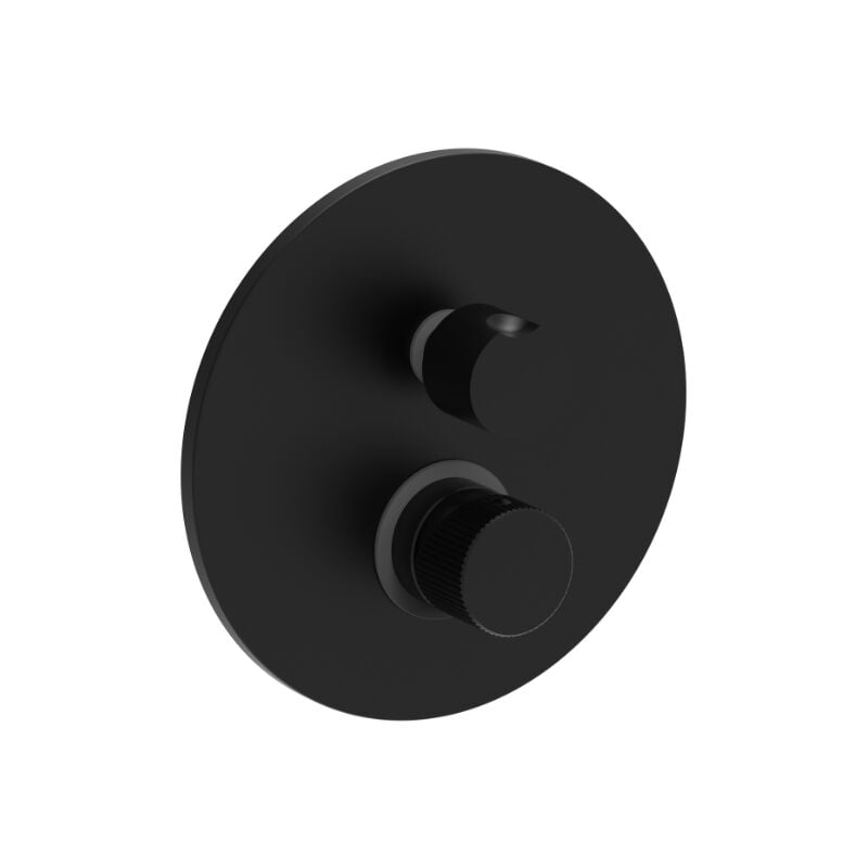 foto del prodotto miscelatore incasso doccia 2 uscite paffoni serie jo jo018no ottone - nero opaco