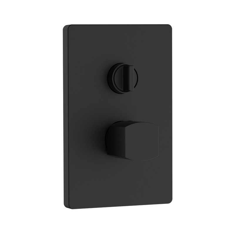 foto del prodotto miscelatore incasso doccia con deviatore serie edison nero opaco