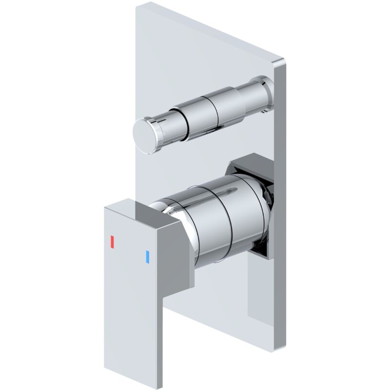 foto del prodotto miscelatore incasso doccia con deviatore serie rubik cromato