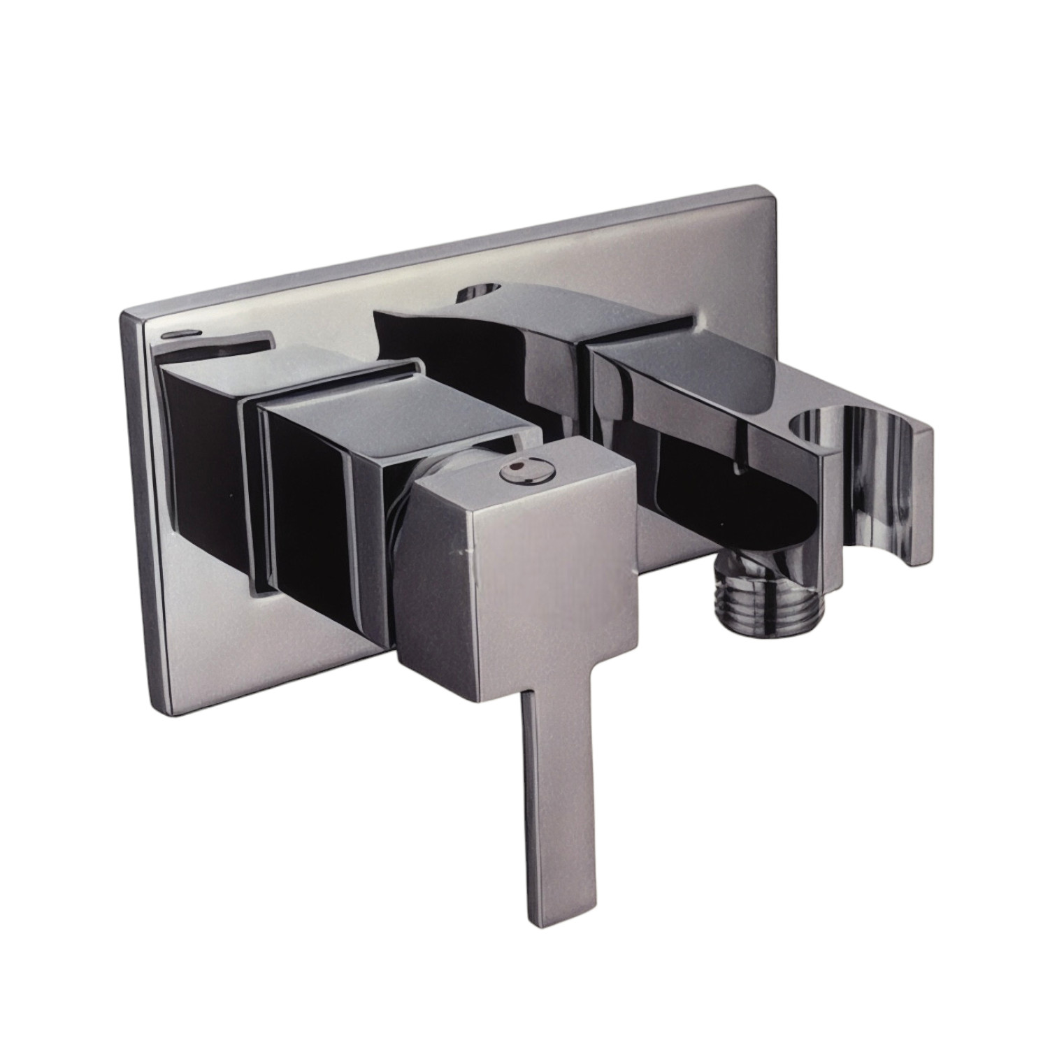 foto del prodotto miscelatore incasso quadrato con supporto laterale