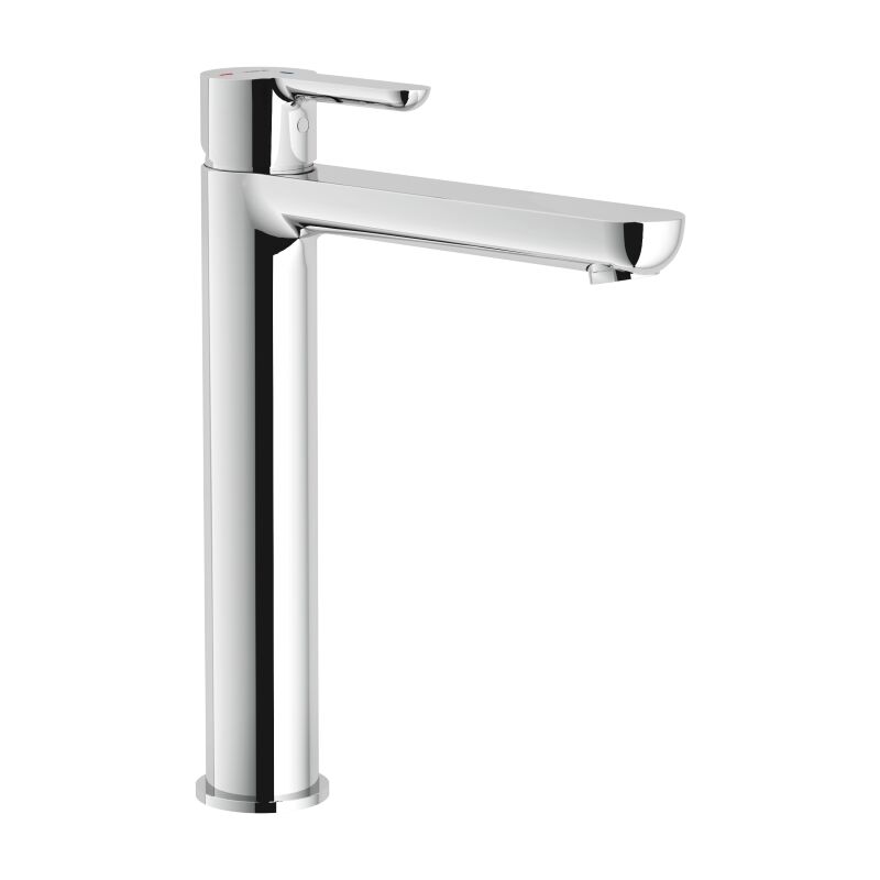 foto del prodotto miscelatore lavabo a bacinella a risparmio idrico ed energetico nobili serie abc abh87128 2cr cromato ottone