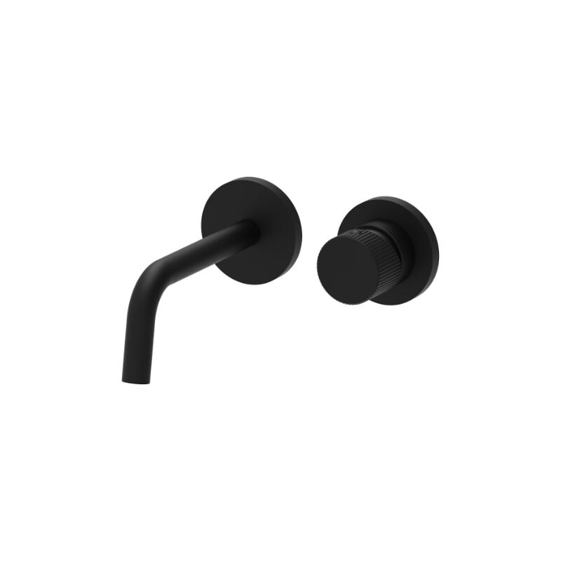 foto del prodotto miscelatore lavabo ad incasso con bocca l. 178 mm paffoni serie jo jo006no70 ottone nero opaco
